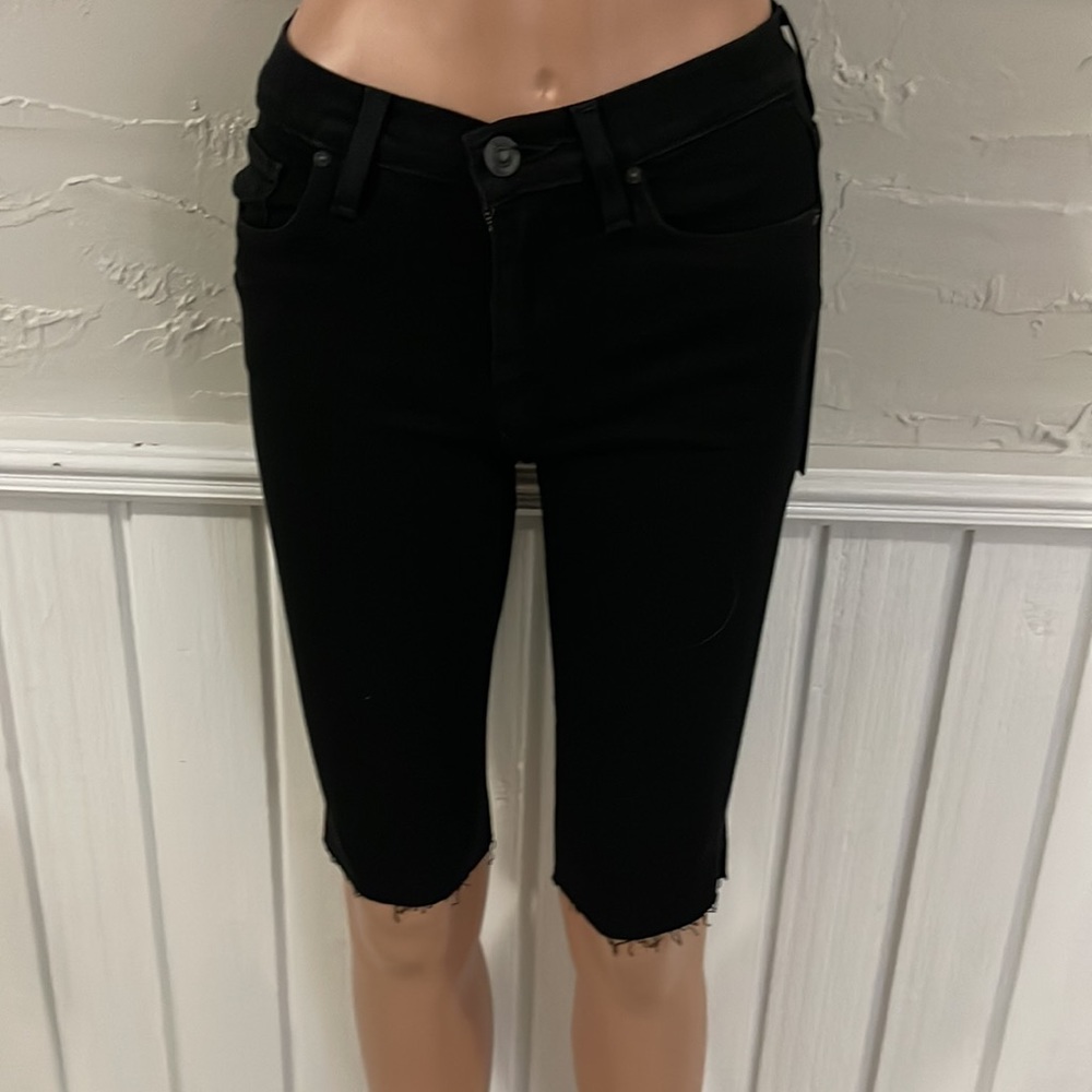 Hudson black jean shorts